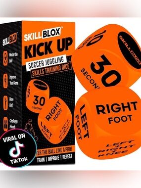 Kick Up Soccer Juggling Dice - Orange (Pair)